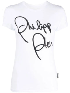 crystal-embellished script T-Shirt