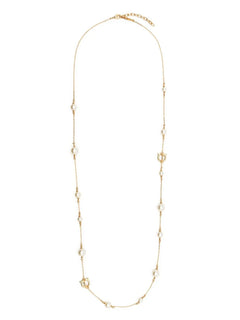 Gancini-charm rolo-chain necklace