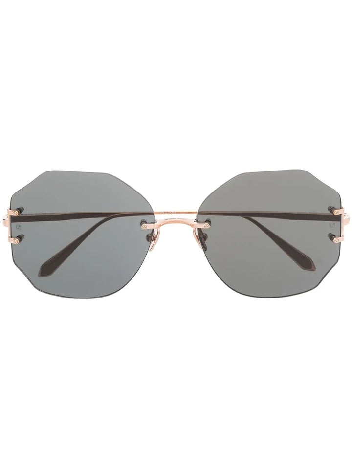 Lisette geometric-frame sunglasses