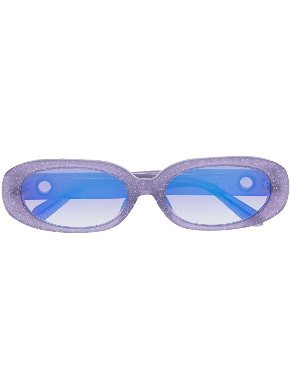 round-frame glitter sunglasses