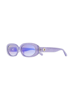 round-frame glitter sunglasses