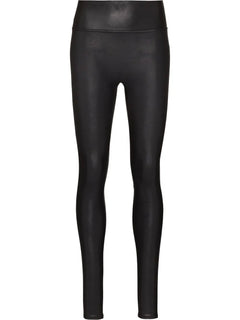faux-leather leggings
