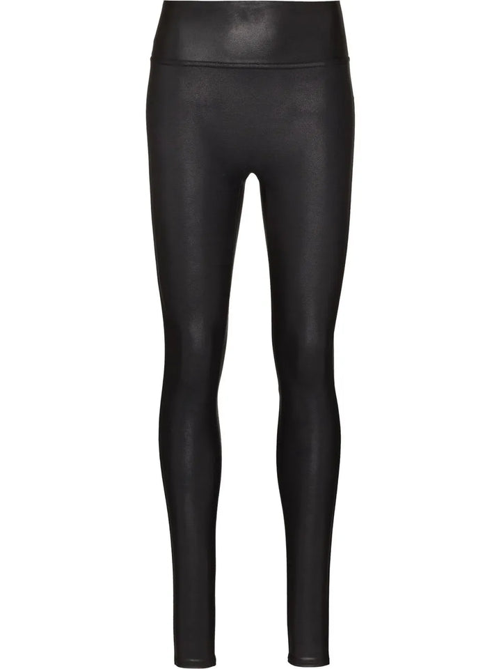 faux-leather leggings