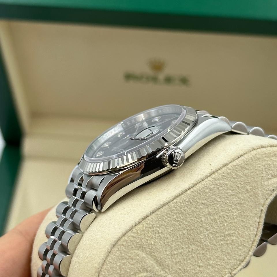 Rolex | Datejust | 126234 Blue Dial with diamond | Steel | 36 mm | Steel | Blue | Automatic