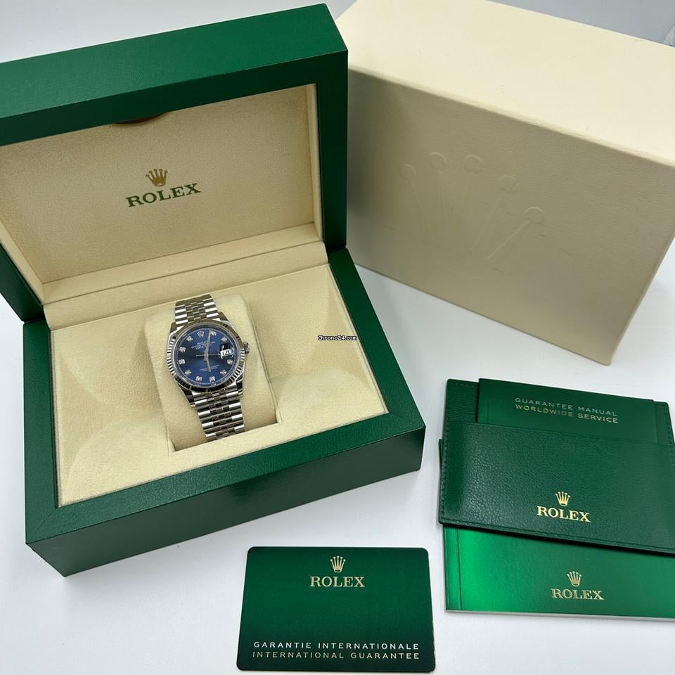 Rolex | Datejust | 126234 Blue Dial with diamond | Steel | 36 mm | Steel | Blue | Automatic