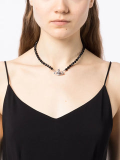 Bas Relief pearl-chain choker