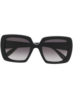 logo-print rectangle sunglasses