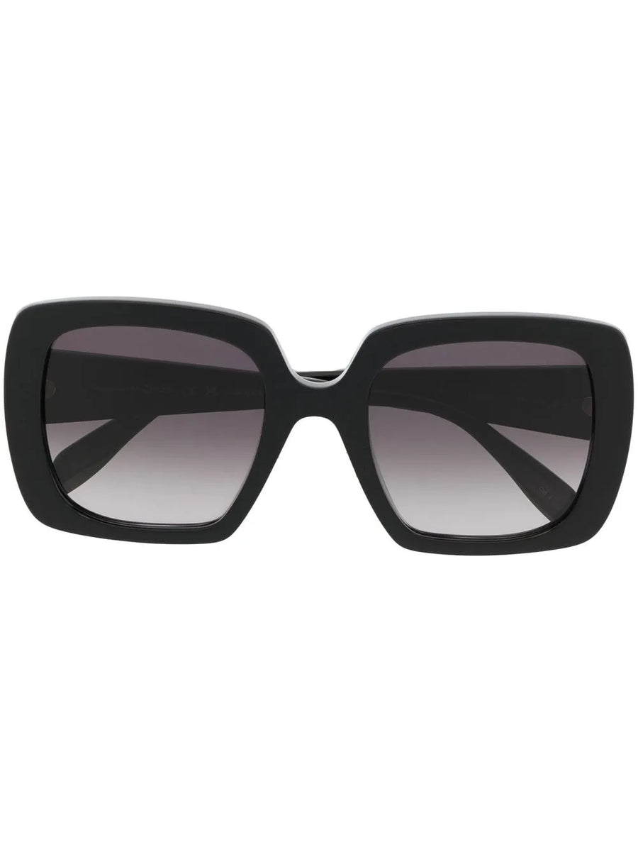 logo-print rectangle sunglasses