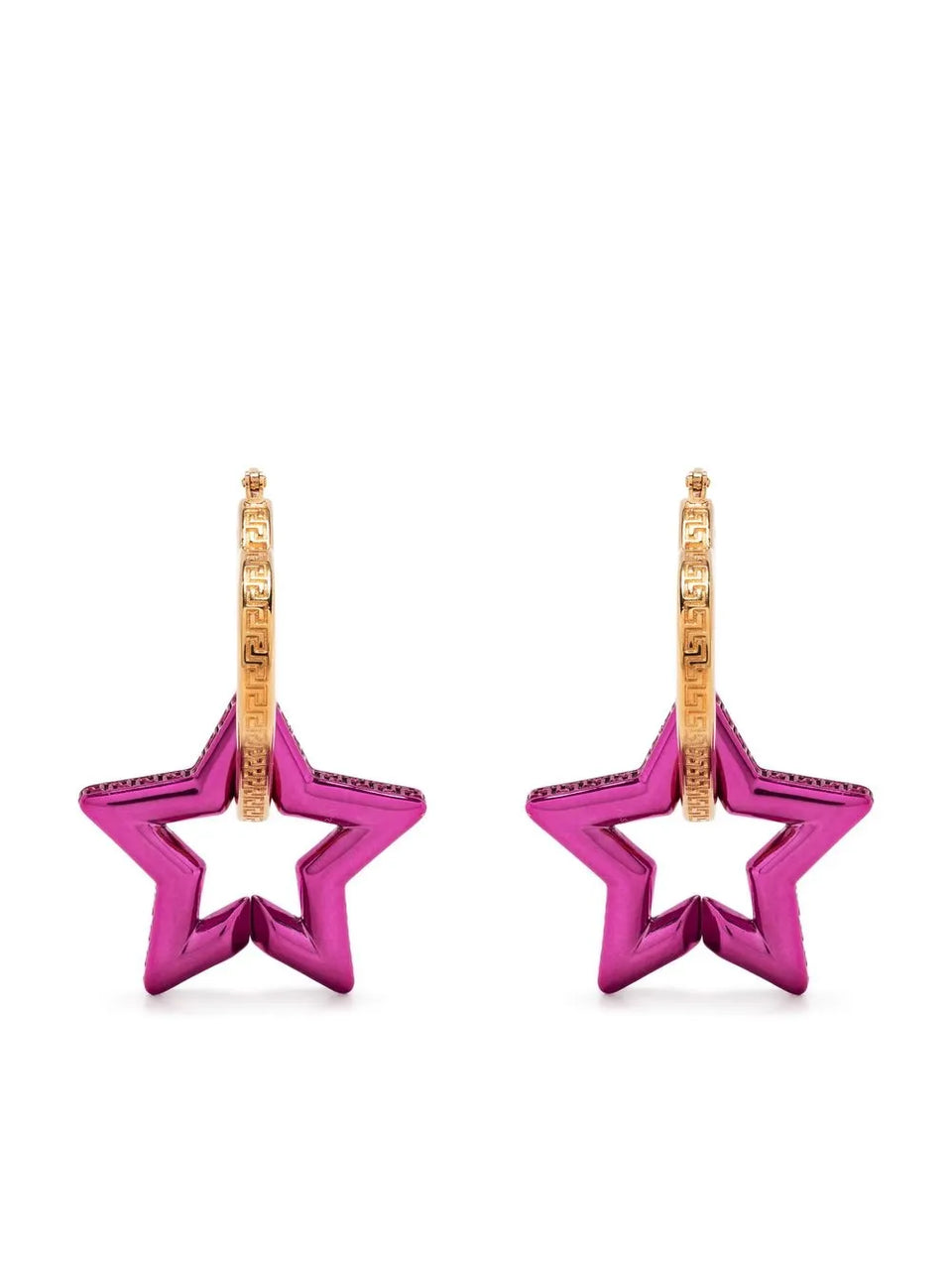 Greca star-shaped drop earrings
