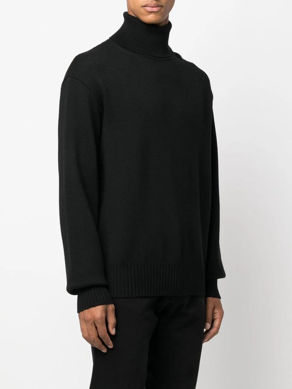 roll-neck wool jumper