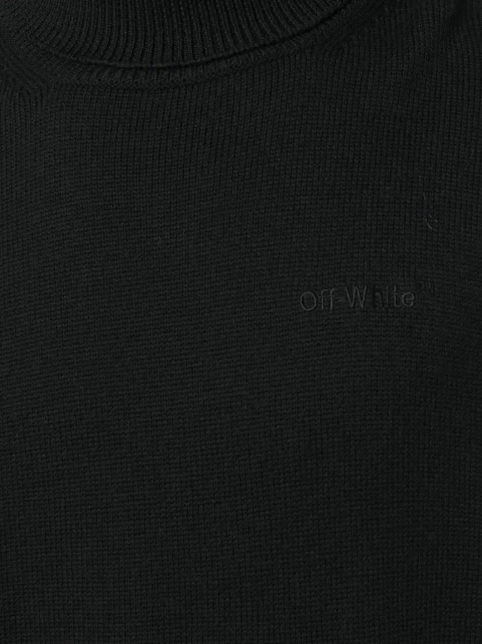 roll-neck wool jumper