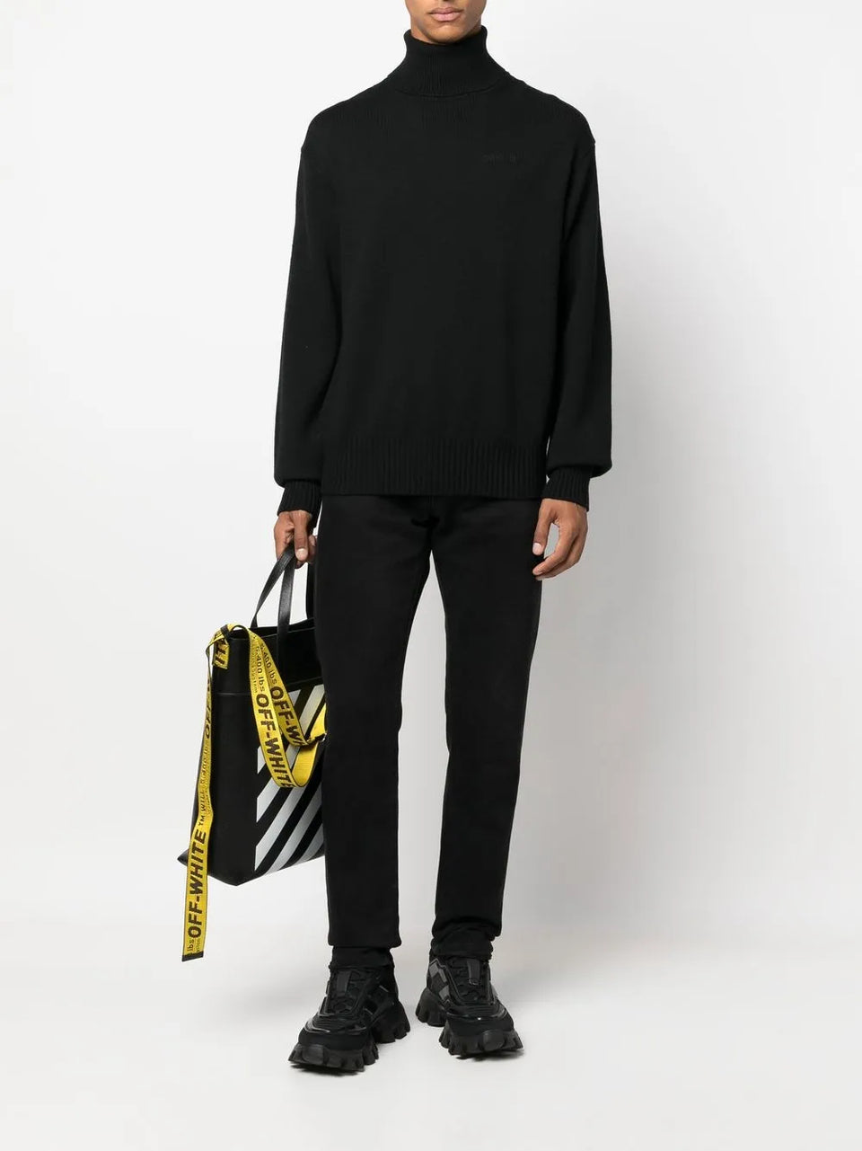 roll-neck wool jumper