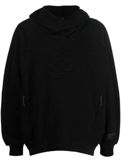 embossed-detail loose-fit Hoodie