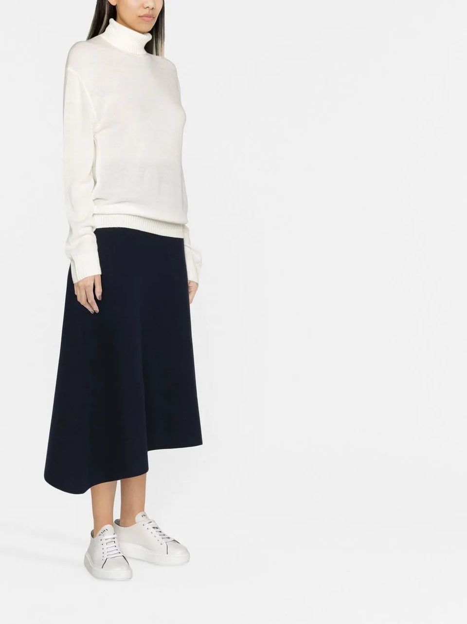 roll-neck wool jumper