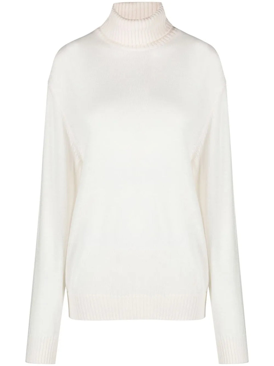 roll-neck wool jumper