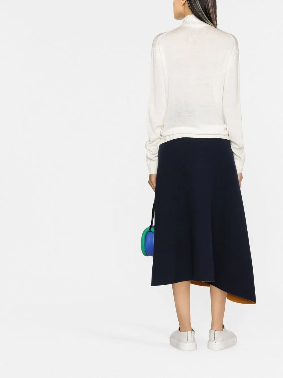 roll-neck wool jumper