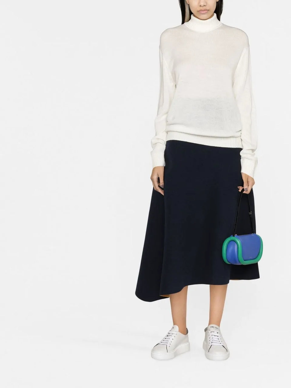 roll-neck wool jumper