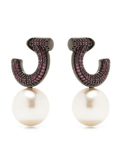 pearl drop earrings