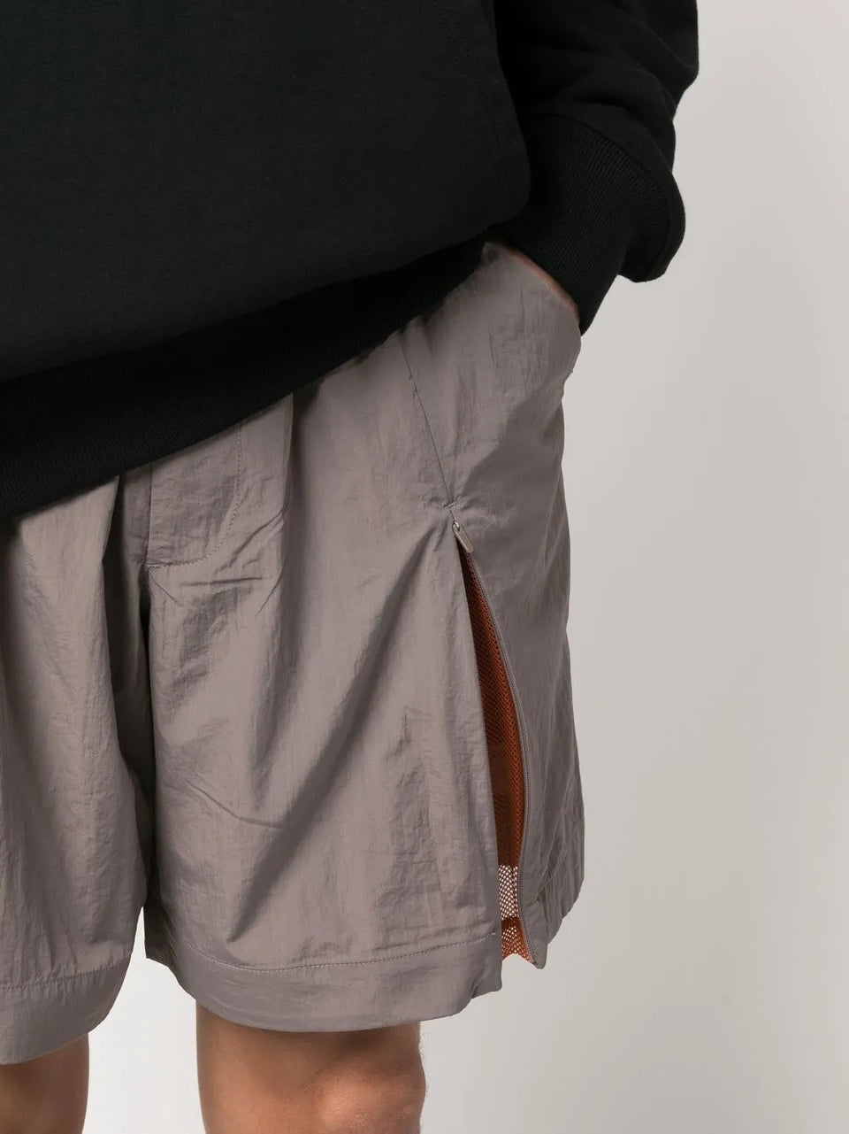 colour-block track shorts