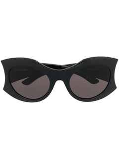 Hourglass round-frame sunglasses