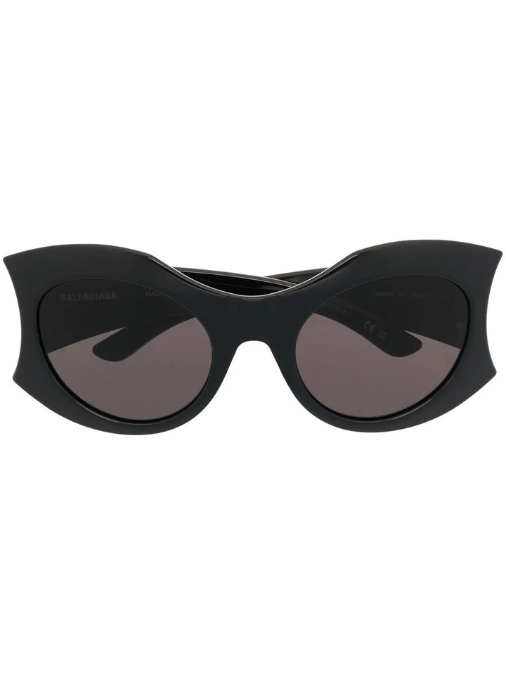 Hourglass round-frame sunglasses