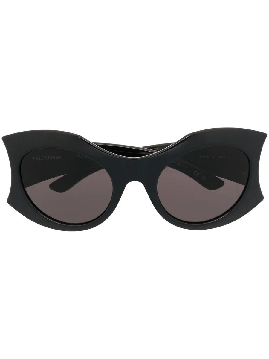 Hourglass round-frame sunglasses