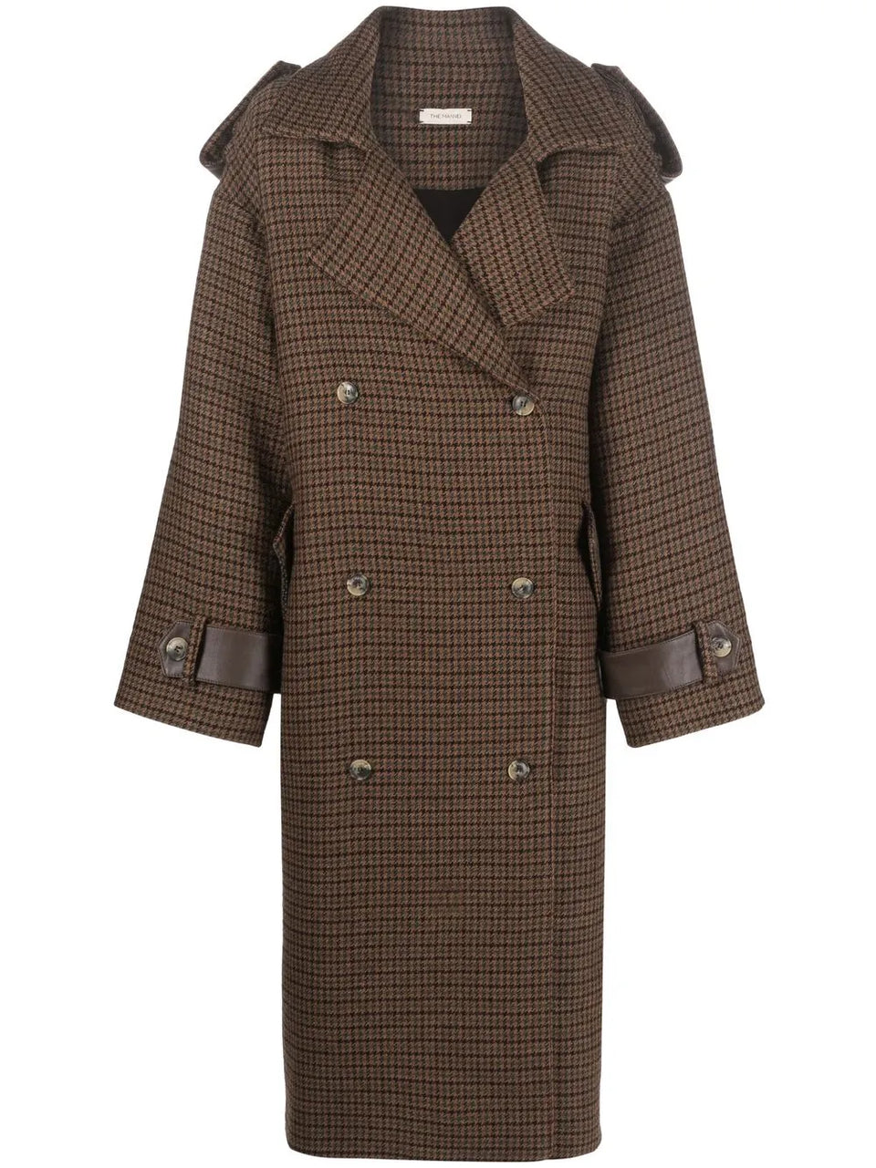 Double-Breasted Button Fastening Coat
