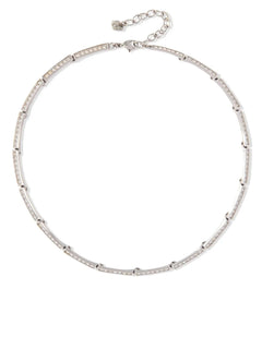 1990s Swarovski crystal-embellished necklace