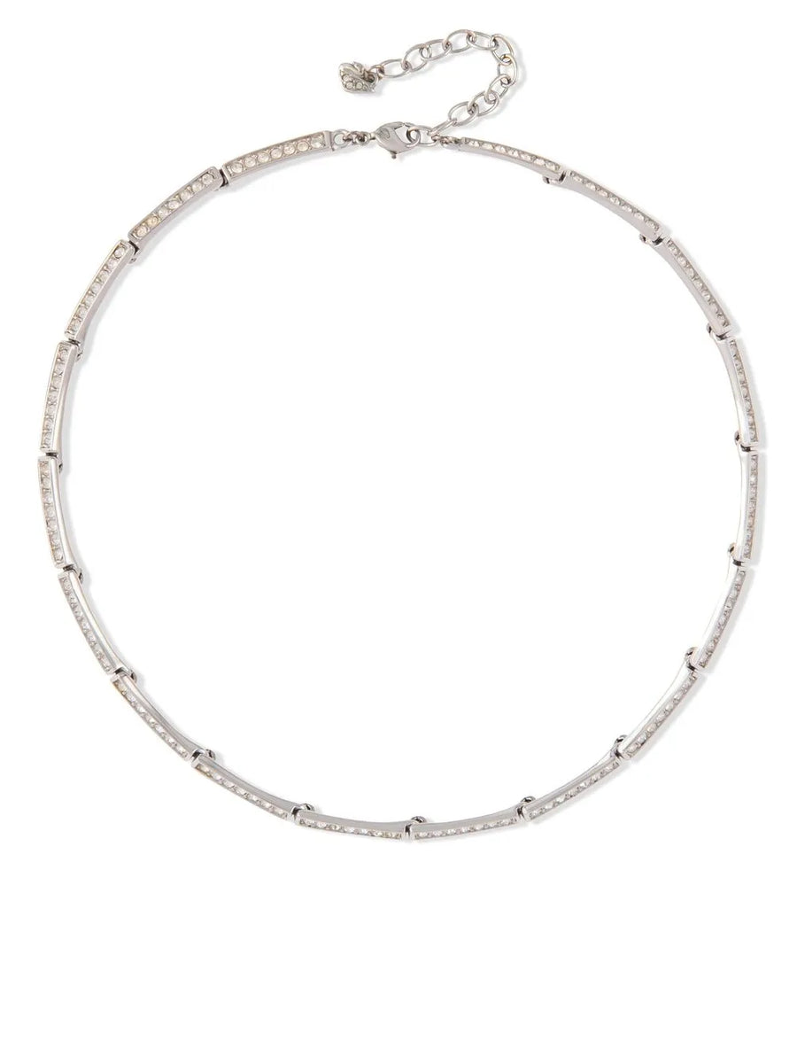 1990s Swarovski crystal-embellished necklace