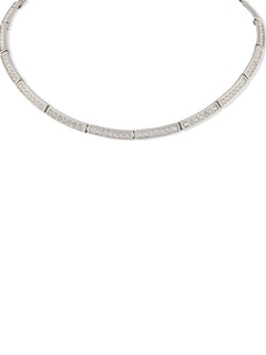 1990s Swarovski crystal-embellished necklace