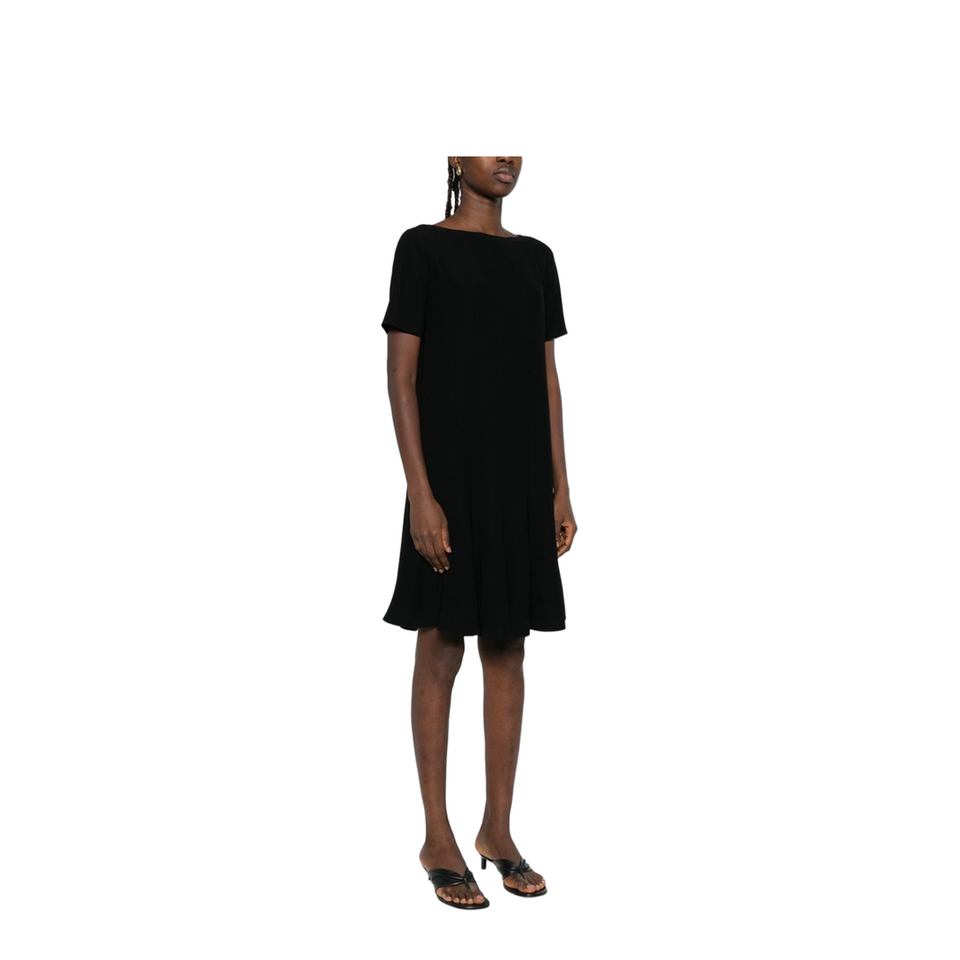 Technical Cady Dress with Pleats