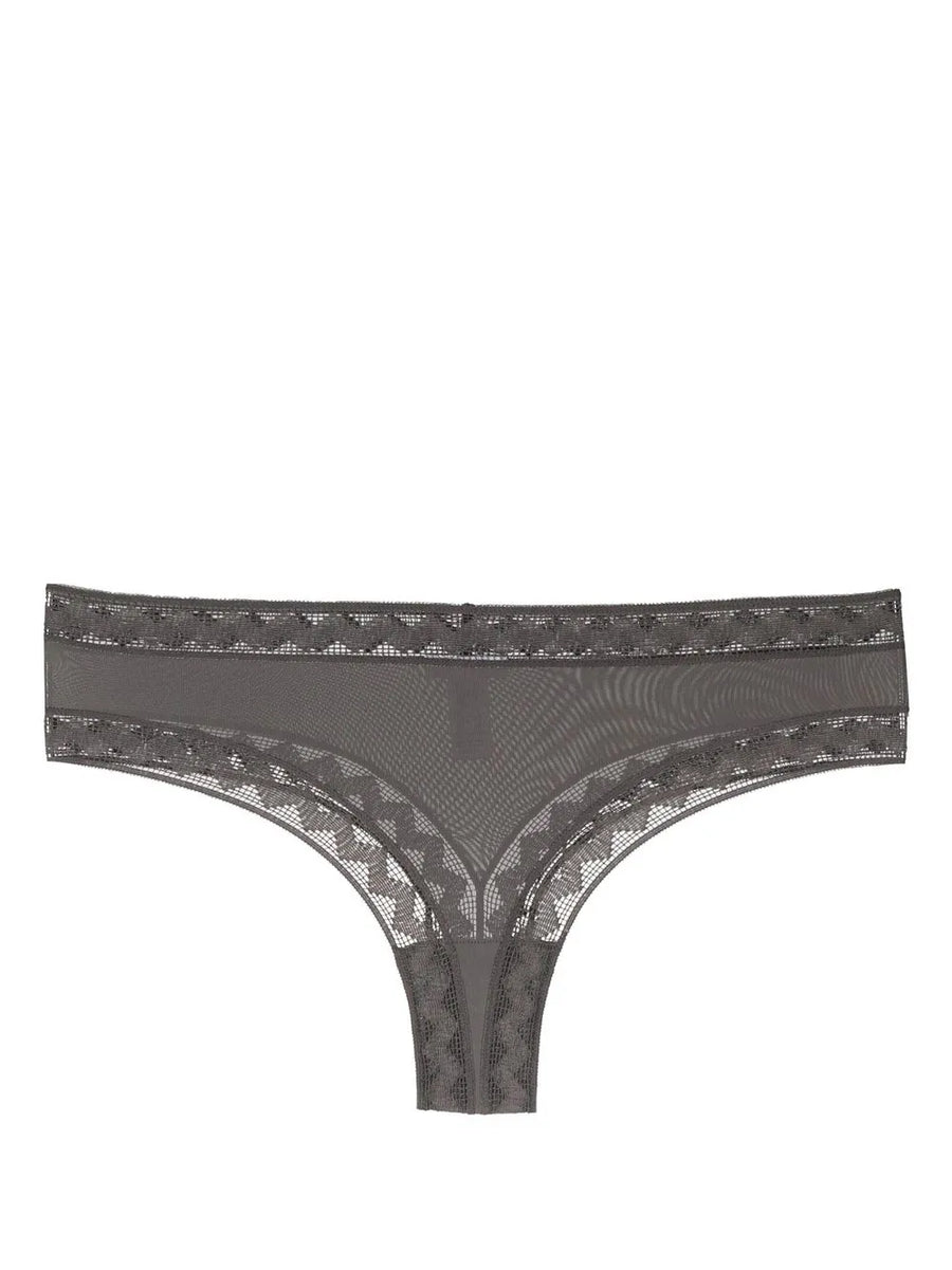 Gabby zigzag-trim Brazilian briefs