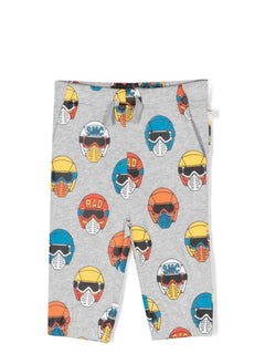 cartoon-print track-pants
