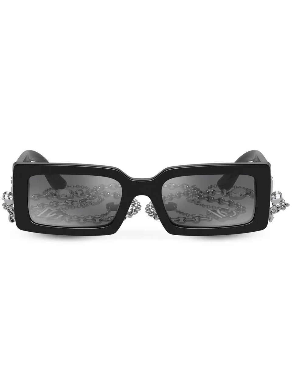 Zebra rectangle-frame sunglasses