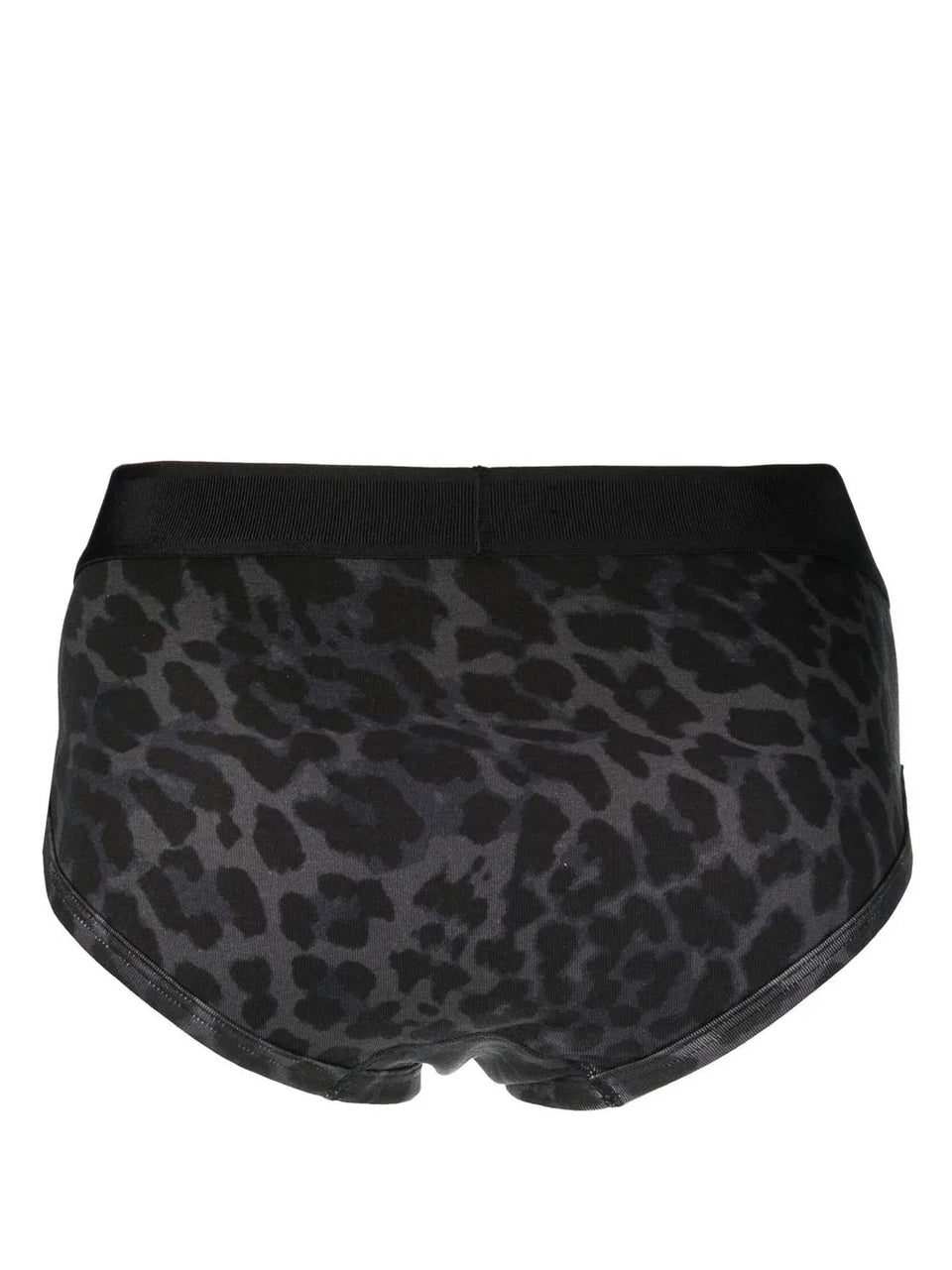 logo-band leopard-print briefs
