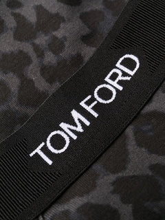 logo-band leopard-print briefs