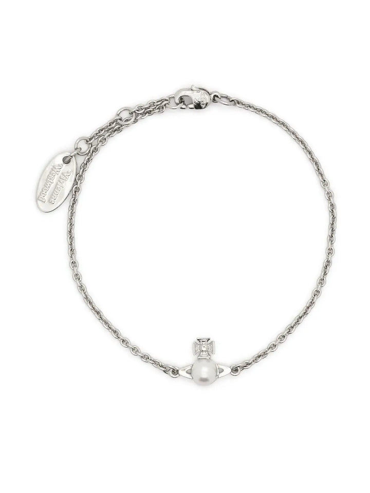 Orb-plaque detail bracelet