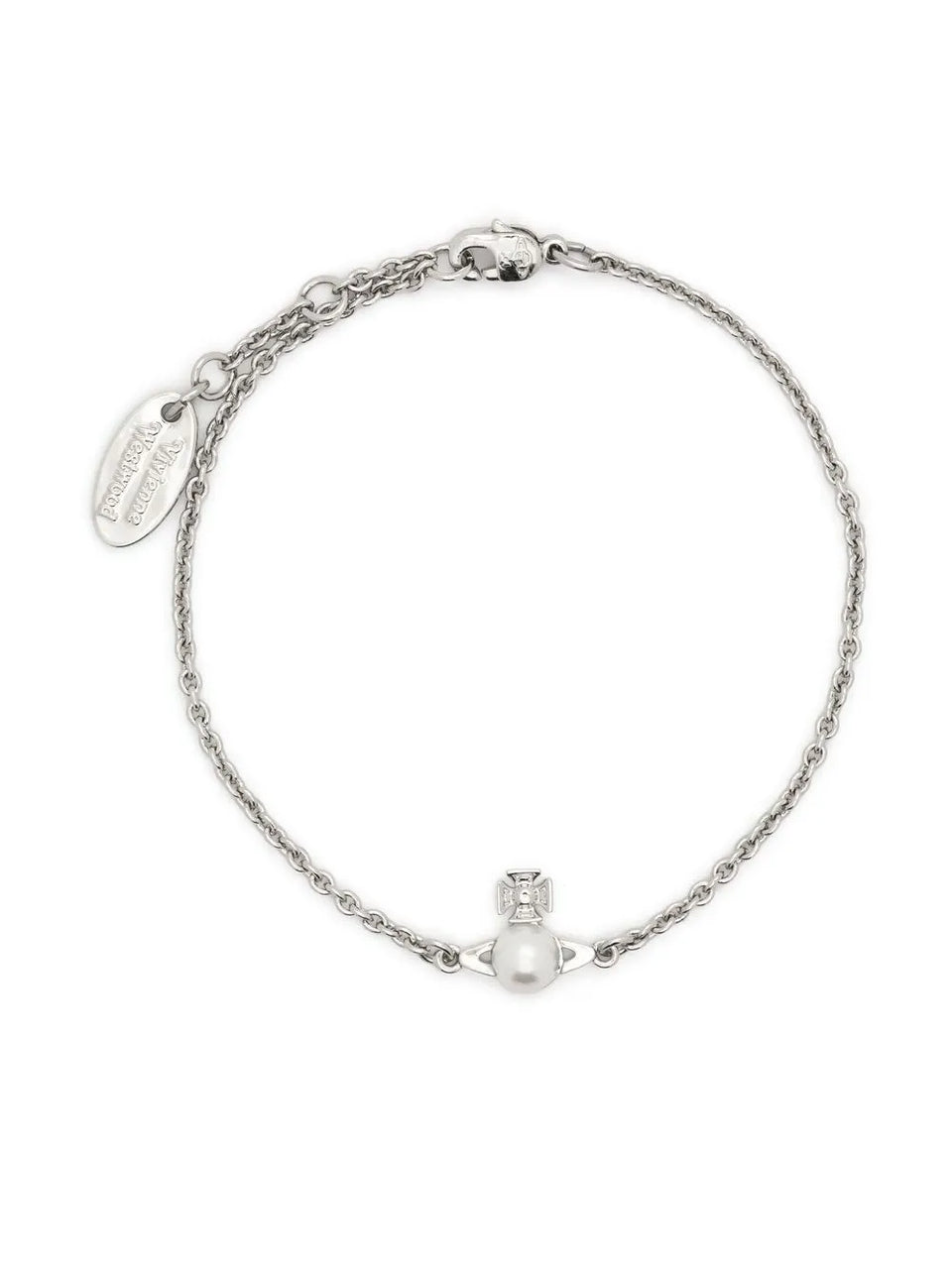 Orb-plaque detail bracelet
