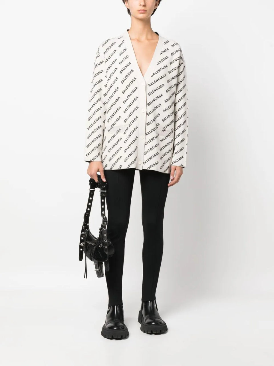 Mini Allover Logo cardigan