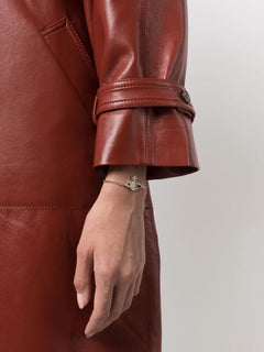 mini bas relief chain bracelet