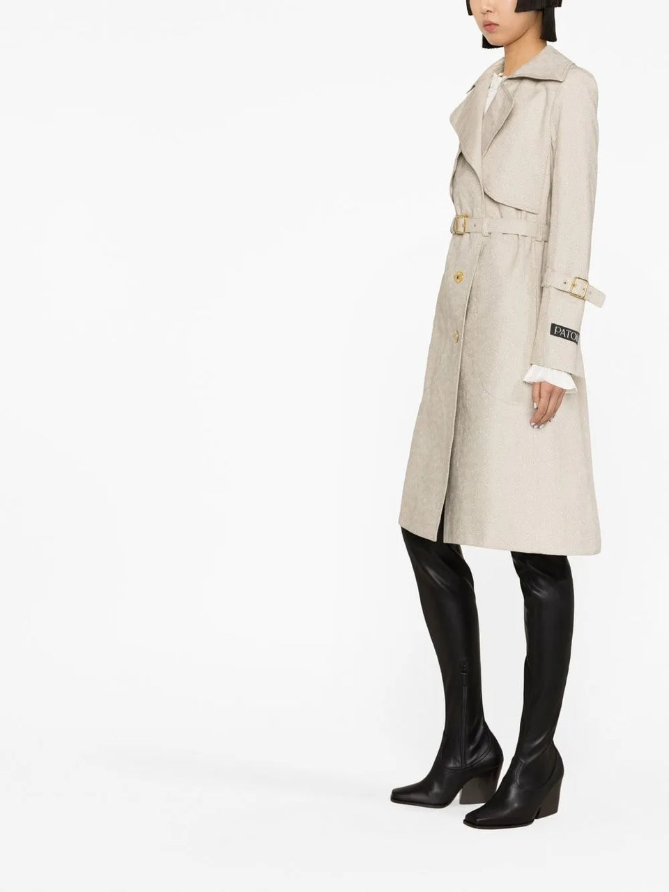 belted trench coat