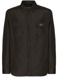 logo-patch long sleeve shirt