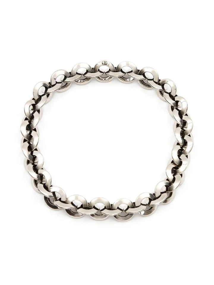 Eyelet chain choker necklace