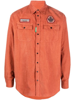 logo-patch long sleeve shirt