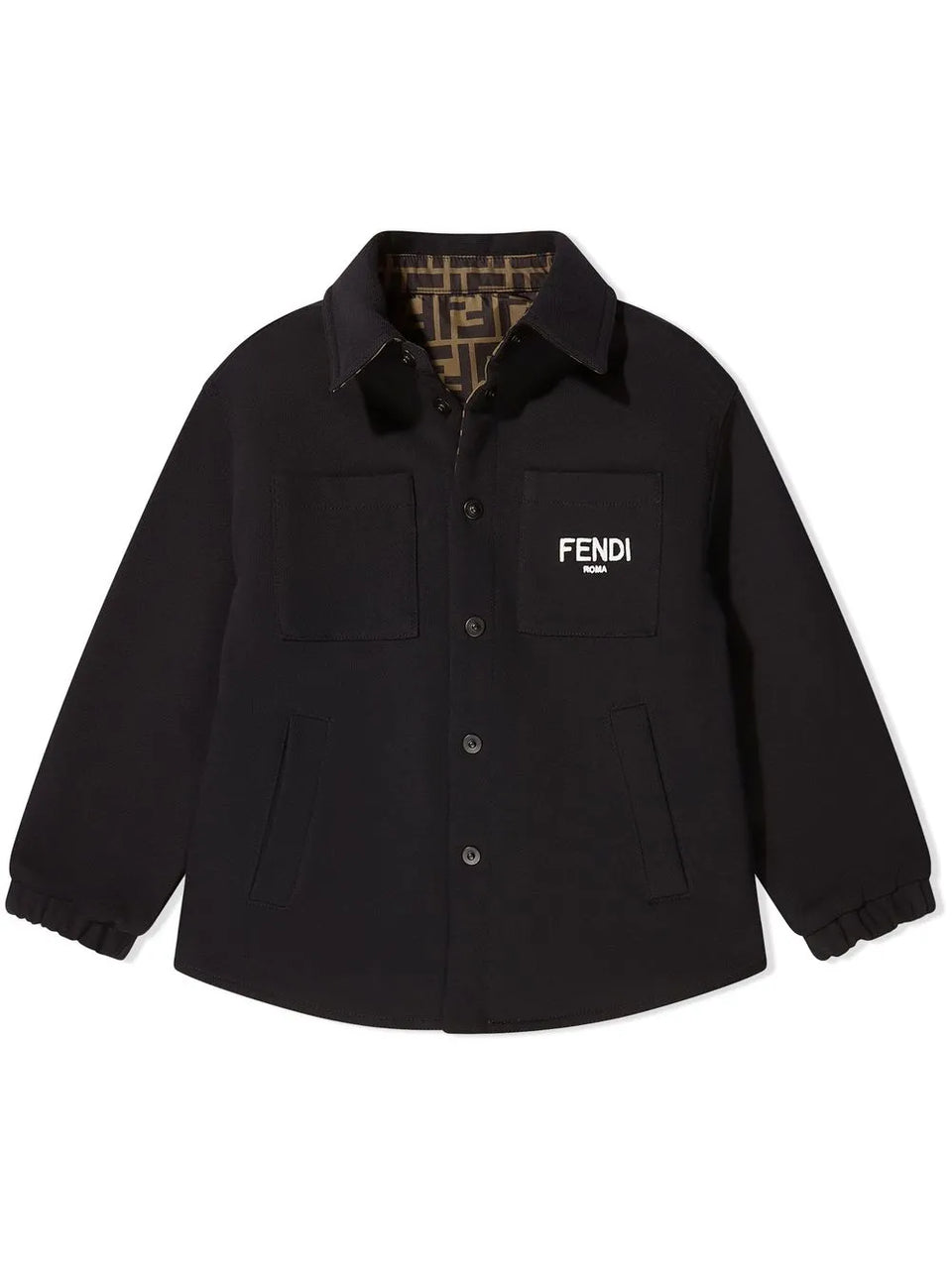 revisable FF-monogram print shirt jacket