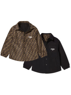 revisable FF-monogram print shirt jacket