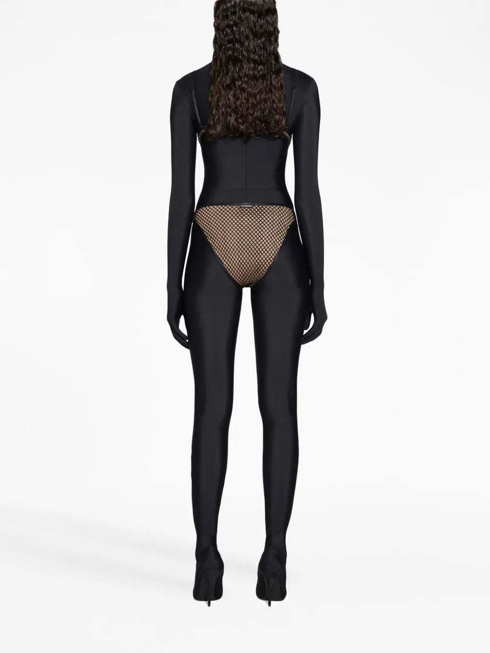 mesh-detail triangle bra
