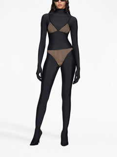 mesh-detail triangle bra