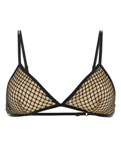 mesh-detail triangle bra