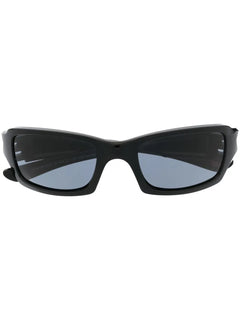 square-frame curved sunglasses